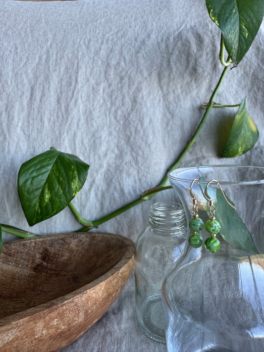 Green and Green Flower